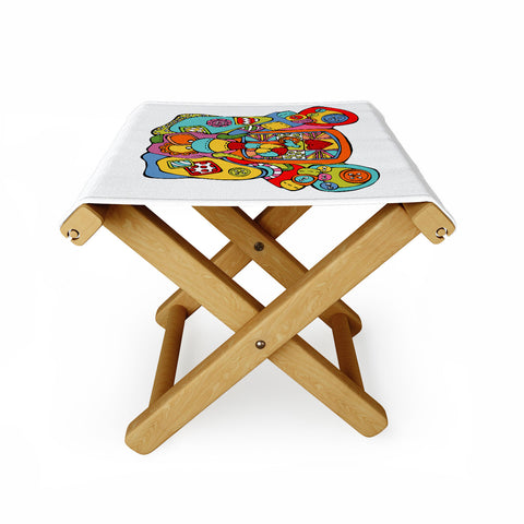 Angry Squirrel Studio ELEPHANT Buttonnose Buddies Folding Stool