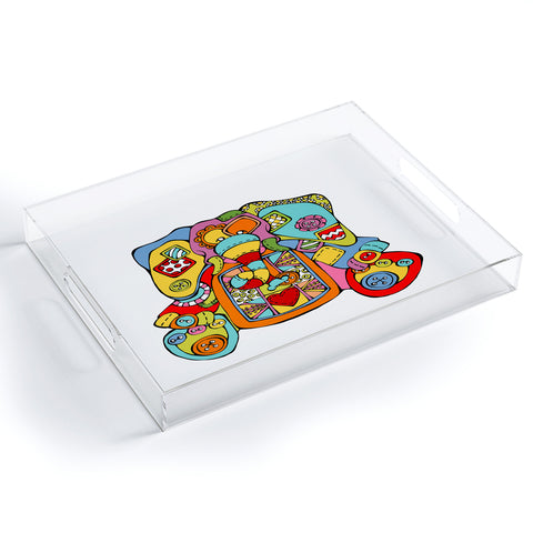 Angry Squirrel Studio ELEPHANT Buttonnose Buddies Acrylic Tray