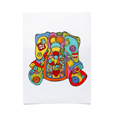 Angry Squirrel Studio ELEPHANT Buttonnose Buddies Poster