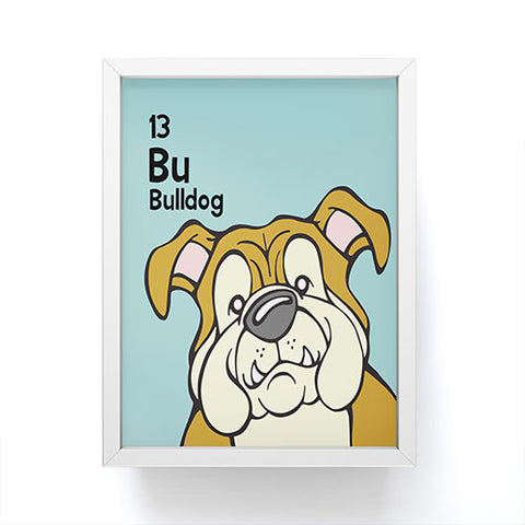 Angry Squirrel Studio English Bulldog 13 Framed Mini Art Print