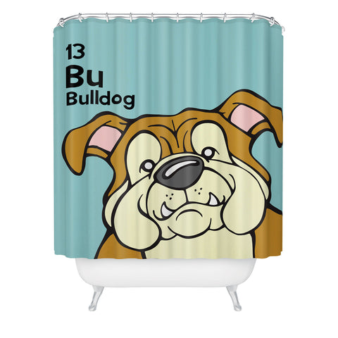 Angry Squirrel Studio English Bulldog 13 Shower Curtain