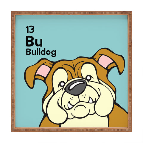 Angry Squirrel Studio English Bulldog 13 Square Tray