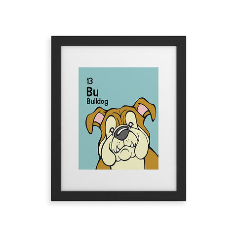 Angry Squirrel Studio English Bulldog 13 Framed Art Print