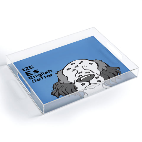 Angry Squirrel Studio English Setter125 Acrylic Tray
