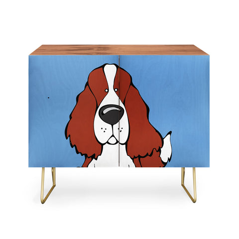 Angry Squirrel Studio English Springer Spaniel 23 Credenza