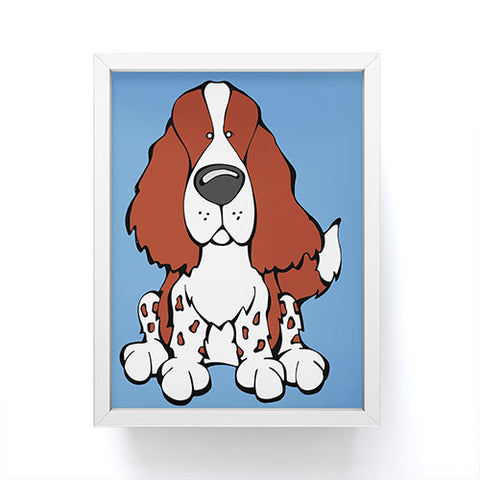 Angry Squirrel Studio English Springer Spaniel 23 Framed Mini Art Print