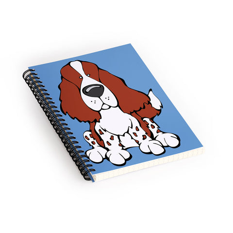 Angry Squirrel Studio English Springer Spaniel 23 Spiral Notebook