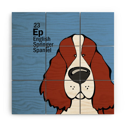Angry Squirrel Studio English Springer Spaniel 23 Wood Wall Mural