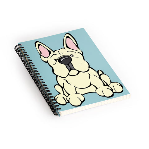 Angry Squirrel Studio French Bulldog 22 Spiral Notebook