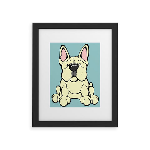 Angry Squirrel Studio French Bulldog 22 Framed Art Print