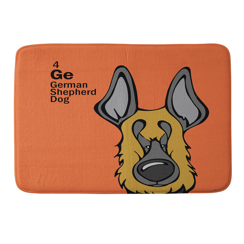 Angry Squirrel Studio German Shepard Dog 4 Memory Foam Bath Mat