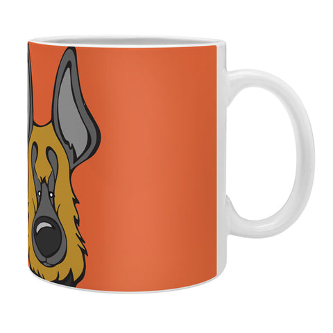 Angry Squirrel Studio German Shepard Dog 4 Coffee Mug