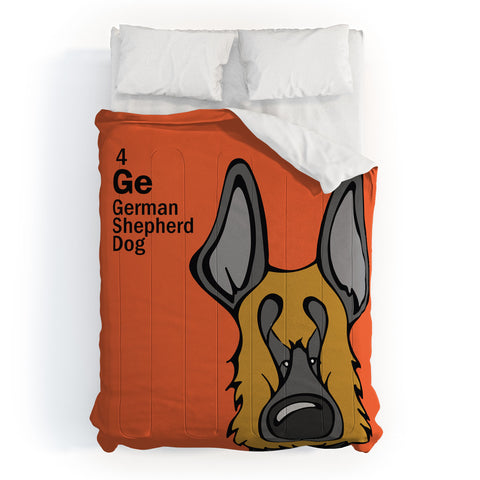 Angry Squirrel Studio German Shepard Dog 4 Comforter