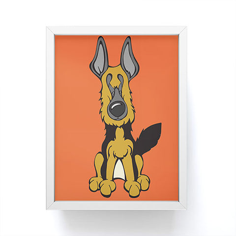 Angry Squirrel Studio German Shepard Dog 4 Framed Mini Art Print