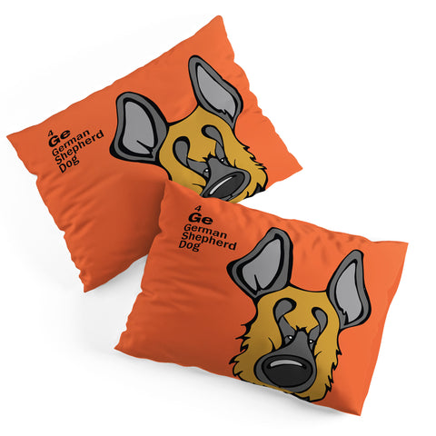 Angry Squirrel Studio German Shepard Dog 4 Pillow Shams