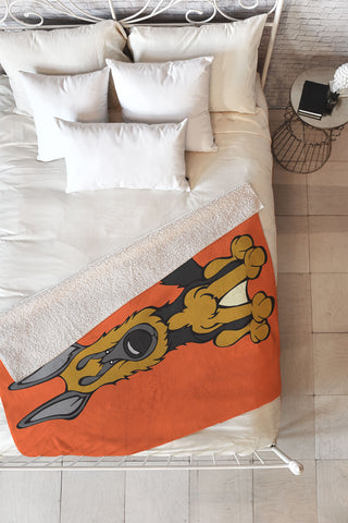 Angry Squirrel Studio German Shepard Dog 4 Fleece Throw Blanket