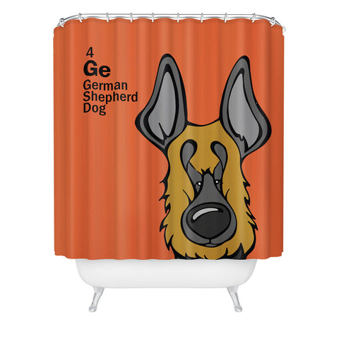 Angry Squirrel Studio German Shepard Dog 4 Shower Curtain
