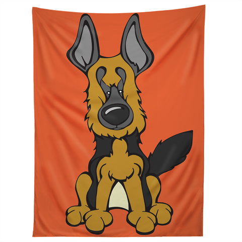 Angry Squirrel Studio German Shepard Dog 4 Tapestry