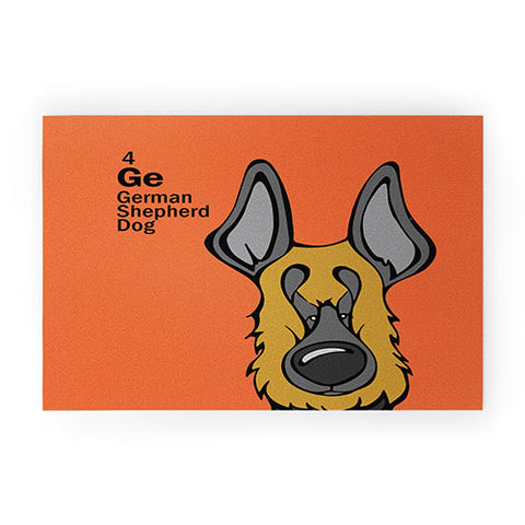 Angry Squirrel Studio German Shepard Dog 4 Welcome Mat