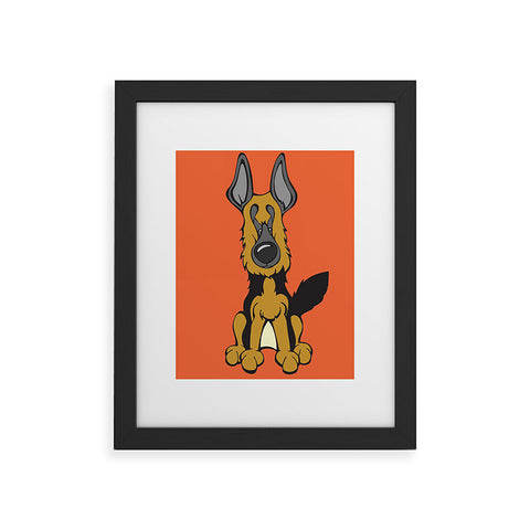 Angry Squirrel Studio German Shepard Dog 4 Framed Art Print
