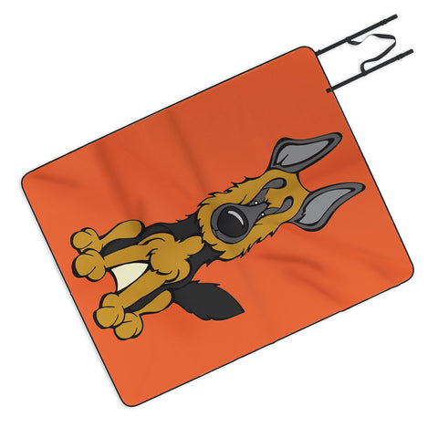 Angry Squirrel Studio German Shepard Dog 4 Picnic Blanket