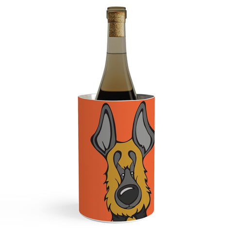 Angry Squirrel Studio German Shepard Dog 4 Wine Chiller