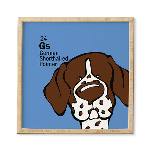 Angry Squirrel Studio German Shorthaired Pointer 24 Framed Wall Art