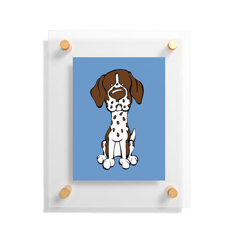 Angry Squirrel Studio German Shorthaired Pointer 24 Floating Acrylic Print