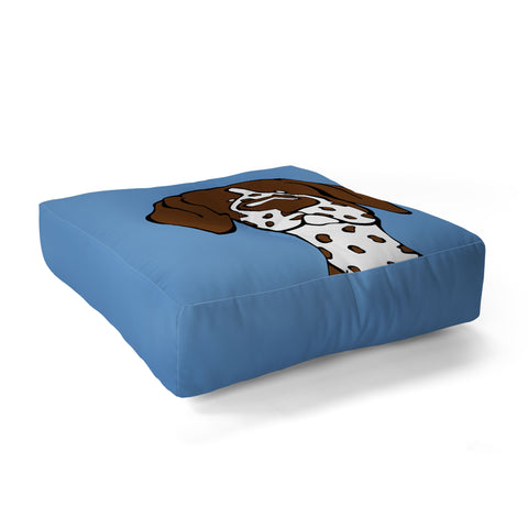 Angry Squirrel Studio German Shorthaired Pointer 24 Floor Pillow Square