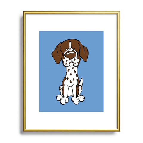 Angry Squirrel Studio German Shorthaired Pointer 24 Metal Framed Art Print