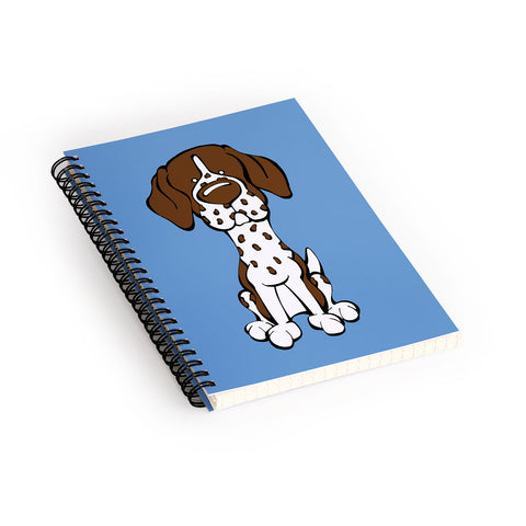 Angry Squirrel Studio German Shorthaired Pointer 24 Spiral Notebook