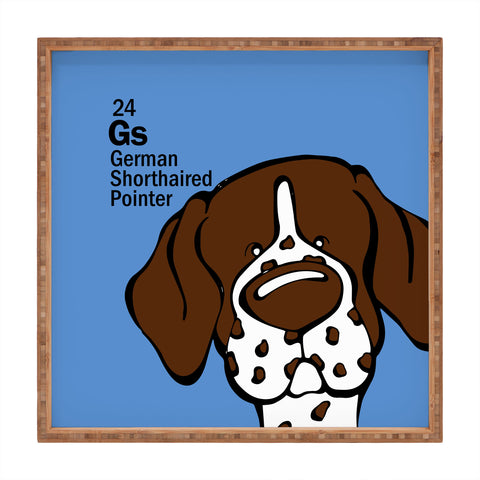 Angry Squirrel Studio German Shorthaired Pointer 24 Square Tray