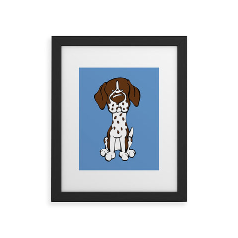 Angry Squirrel Studio German Shorthaired Pointer 24 Framed Art Print