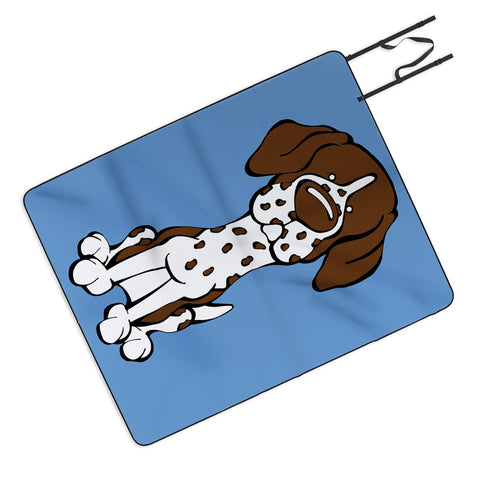 Angry Squirrel Studio German Shorthaired Pointer 24 Picnic Blanket