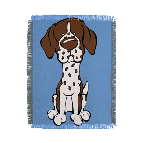 Angry Squirrel Studio German Shorthaired Pointer 24 Throw Blanket