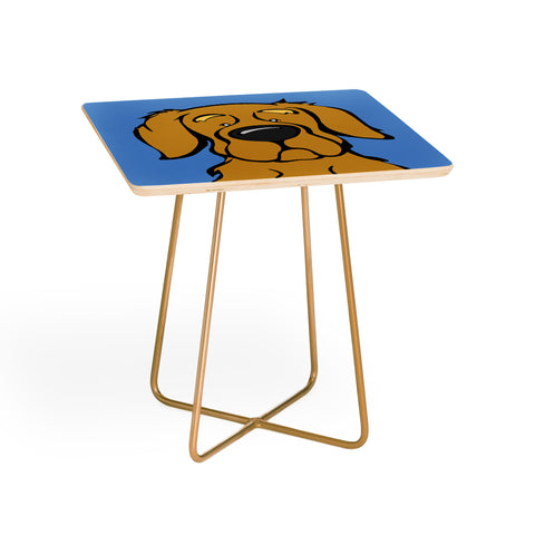 Angry Squirrel Studio Golden Retriever 25 Side Table