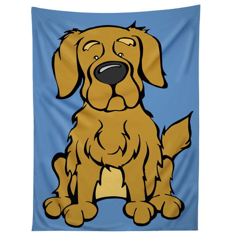 Angry Squirrel Studio Golden Retriever 25 Tapestry