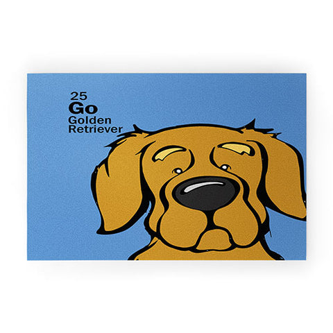 Angry Squirrel Studio Golden Retriever 25 Welcome Mat