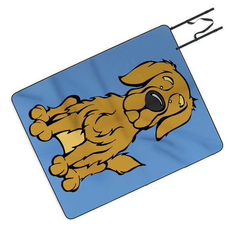 Angry Squirrel Studio Golden Retriever 25 Picnic Blanket