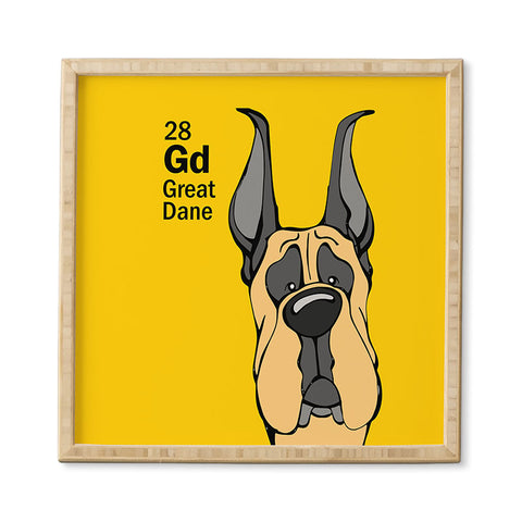 Angry Squirrel Studio Great Dane 28 Framed Wall Art