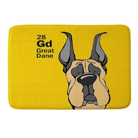 Angry Squirrel Studio Great Dane 28 Memory Foam Bath Mat