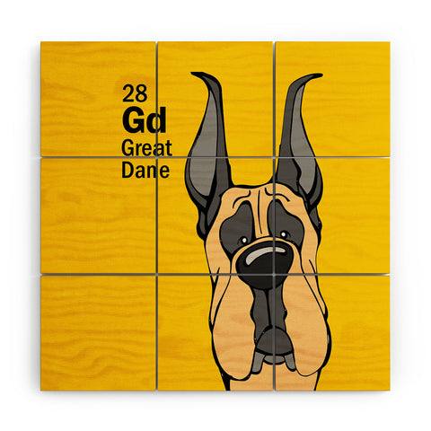 Angry Squirrel Studio Great Dane 28 Wood Wall Mural