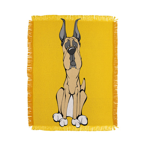 Angry Squirrel Studio Great Dane 28 Throw Blanket