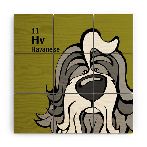 Angry Squirrel Studio Havanese 11 Wood Wall Mural
