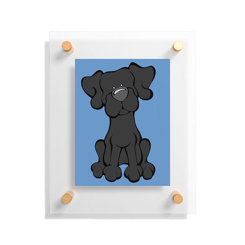 Angry Squirrel Studio Lab 32 Black Lab Floating Acrylic Print