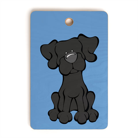 Angry Squirrel Studio Lab 32 Black Lab Cutting Board Rectangle