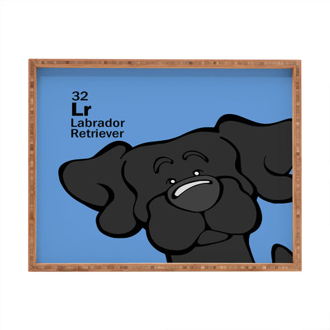 Angry Squirrel Studio Lab 32 Black Lab Rectangular Tray