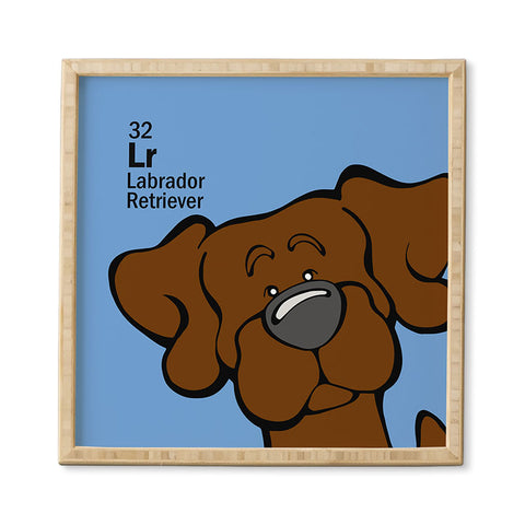 Angry Squirrel Studio Lab 32 Chocolate Lab Framed Wall Art