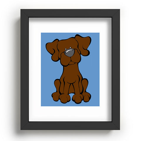 Angry Squirrel Studio Lab 32 Chocolate Lab Recessed Framing Rectangle