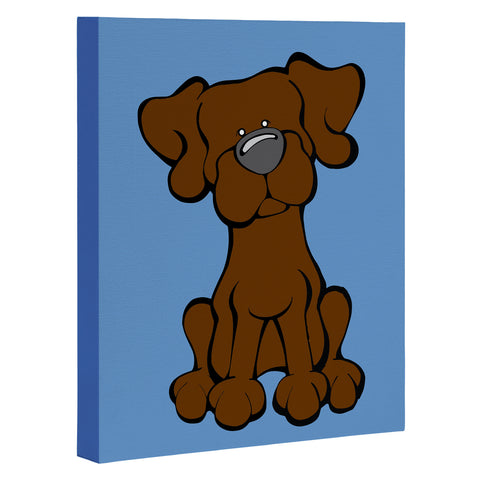 Angry Squirrel Studio Lab 32 Chocolate Lab Art Canvas